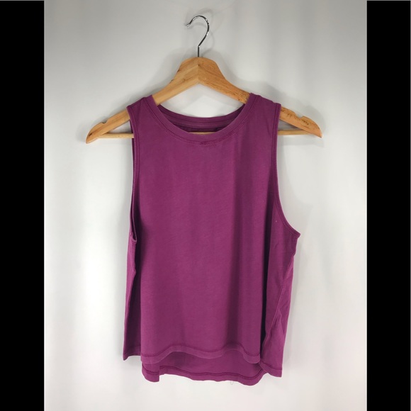 Athleta Organic Daily Crop Tank Purple - Picture 5 of 5